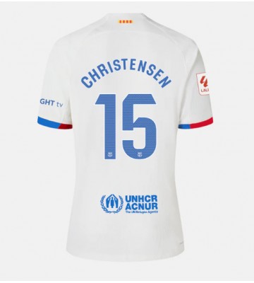 Barcelona Andreas Christensen #15 Udebanetrøje Dame 2023-24 Kort ærmer